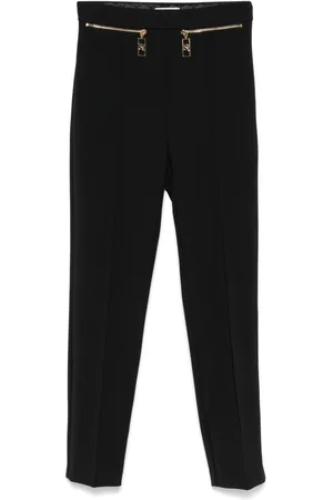 Elisabetta Franchi Straight-leg crepe trousers