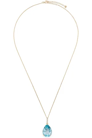 Mateo 14kt yellow tear drop necklace