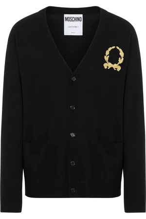 Moschino Logo-embroidered cardigan