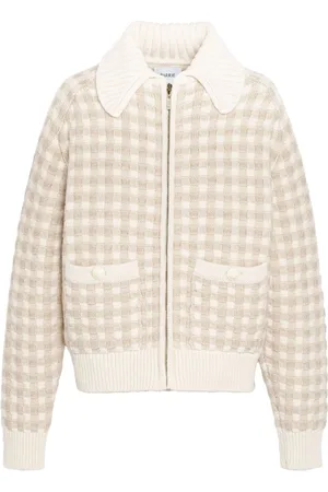 Barrie Gingham-pattern cashmere jacket