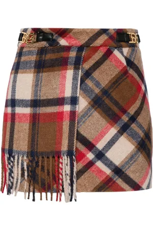 BAPY Checked scarf skirt