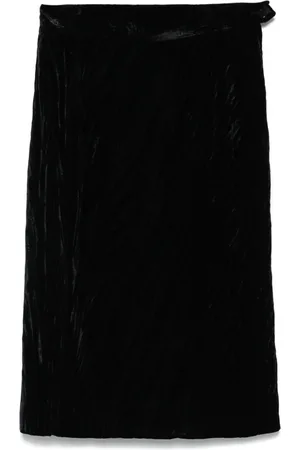 Saint Laurent 1980s velvet pencil skirt