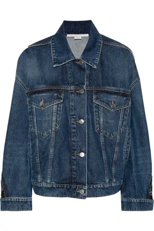 Stella McCartney Lace-detailing denim jacket