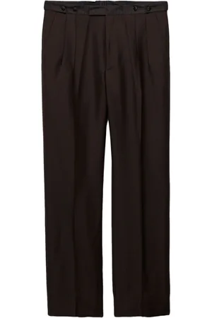 Prada Pleated wide-leg trousers
