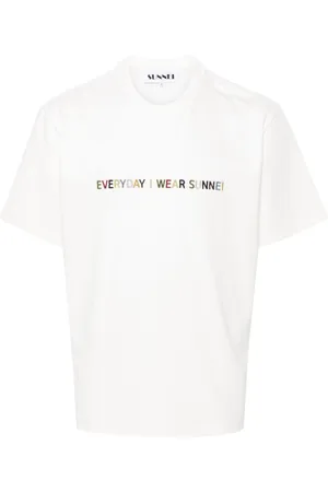 SUNNEI Logo-embroidered T-shirt