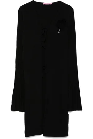 MISS BLUMARINE Floral-appliqué cardigan