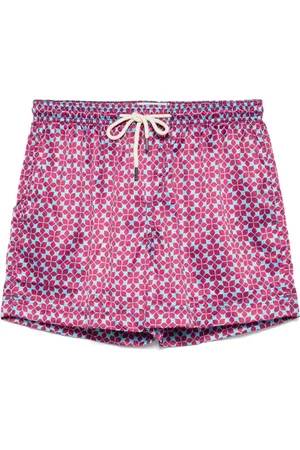 PENINSULA SWIMWEAR Geometric-print swim shorts