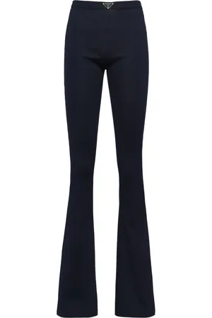 Prada Ribbed cotton trousers