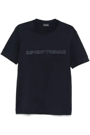 Emporio Armani Logo-embroidered T-shirt