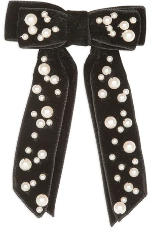 Jennifer Behr Teagan pearl-embellished bow barette