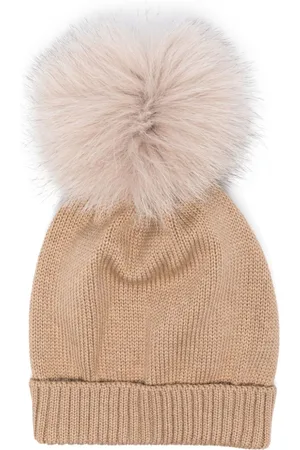 COLORICHIARI Pompom-detail wool beanie