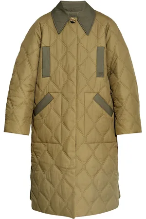 Ganni Single-breasted quilted jacket