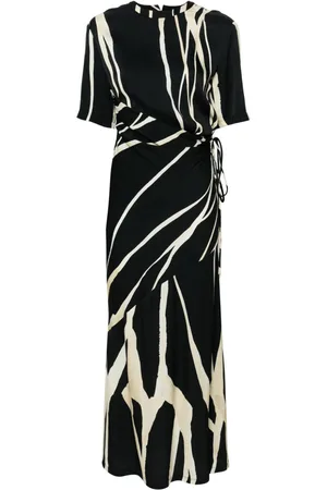 Nanushka Striped crepe midi dress