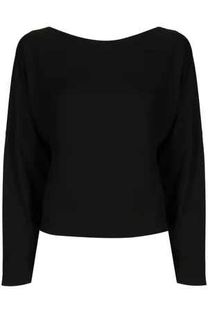Gloria Coelho Boat-neck long-sleeve T-shirt