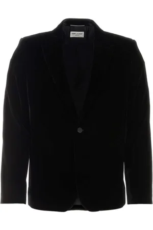 Saint Laurent Single-breasted velvet blazer