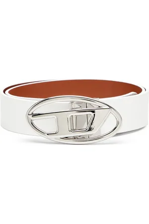 Diesel B-1DR logo-buckle leather belt