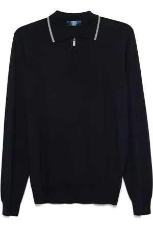 FEDELI Fine-knit polo shirt
