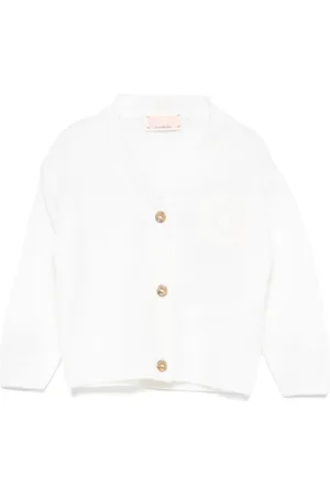 Elisabetta Franchi Embroidered-logo cardigan