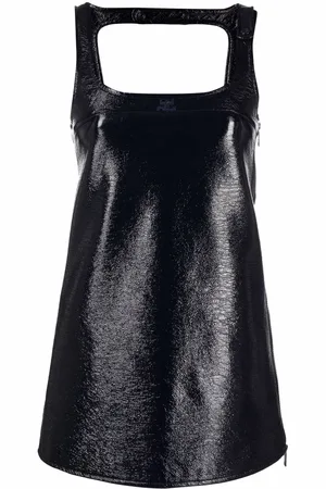 Courrèges Sleeveless vinyl mini dress