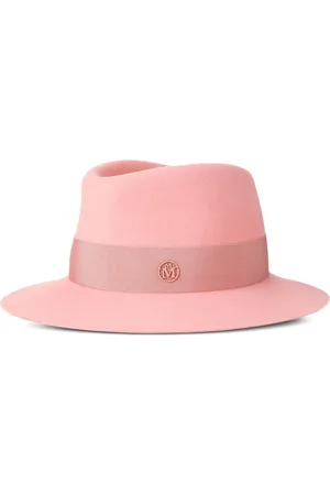 Le Mont St Michel Andre logo plaque-detail wool fedora