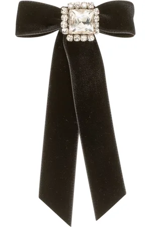 Jennifer Behr Zelina crystal-embellished velvet hair clip