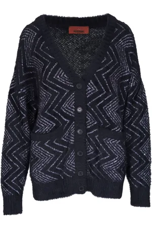 Missoni Zigzag-woven buttoned cardigan