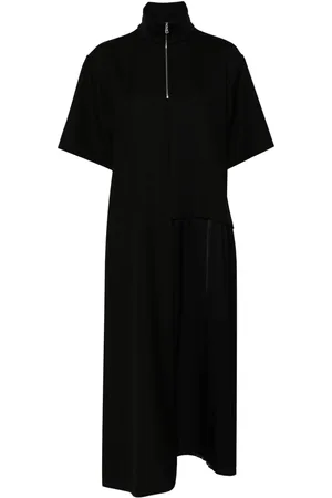 Plan C Half-zip midi dress