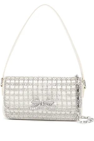 Self-Portrait Crystal-embellished shoulder bag