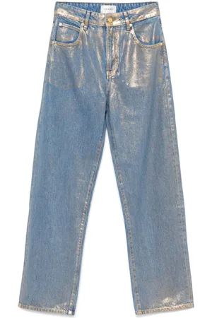 Frame Lamé-effect jeans