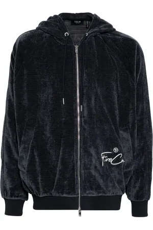 FIVE CM Logo-embroidered hooded jacket