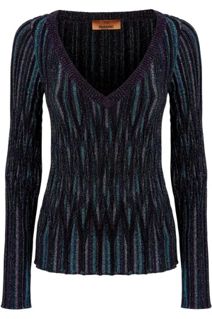 Missoni Metallic-threading knitted jumper