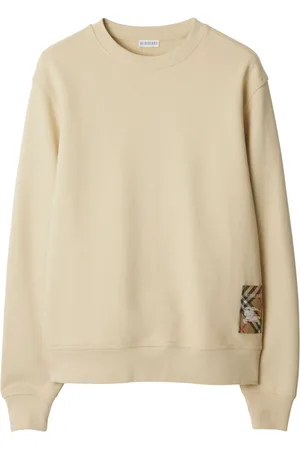 Burberry Check-patch cotton sweatshirt