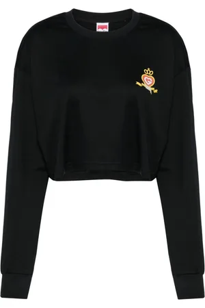 Ground Zero Logo-print cropped sweatshirt