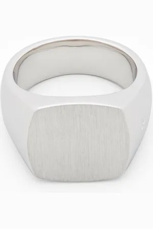 TOM WOOD Cushion Satin signet ring