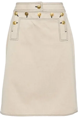 CHANEL 1990-2000 cotton skirt