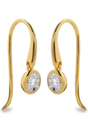 Monica Vinader 18kt yellow Wire earrings