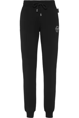 Philipp Plein Crystal-embellished track pants
