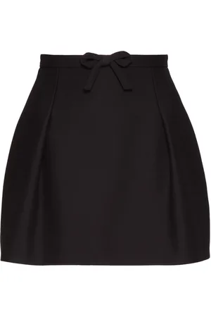 VALENTINO GARAVANI Crepe Couture mini skirt