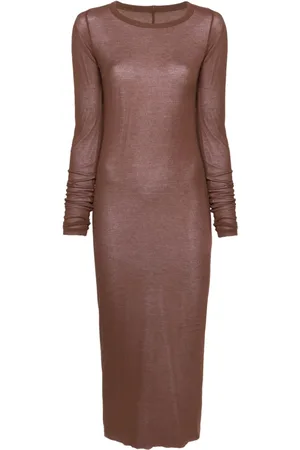 Rick Owens Ribbed-knit midi dress