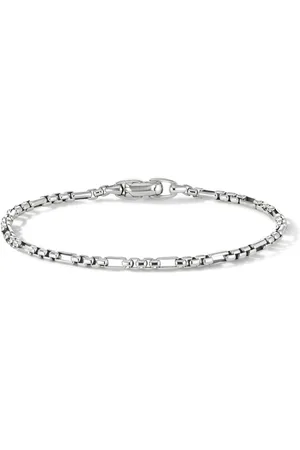 David Yurman Sterling Open Station box chain bracelet (3mm)
