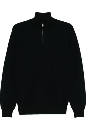 BRIONI Half-zip mock neck sweater