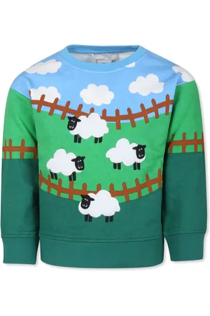 Stella McCartney Sheep-embroidered cotton sweatshirt