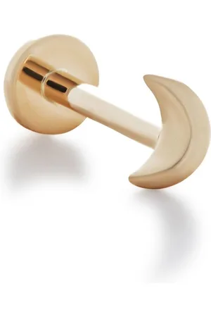 Monica Vinader 14kt yellow Crescent Moon single earring