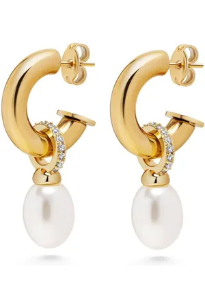 Nialaya Pearl-detailing earrings