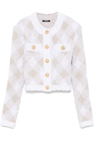 Balmain Gingham tweed jacket