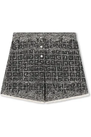 Givenchy 4G-embroidered tweed skirt-shorts