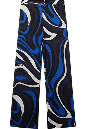 Puccini Marmo-print trousers