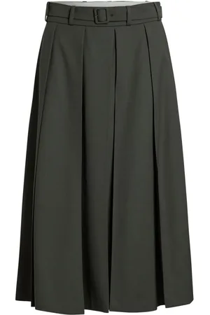 Patou Pleated midi skirt