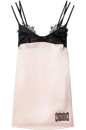 OFF-WHITE Lace appliqué mini dress