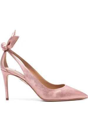 Aquazzura 90mm slingback leather pumps